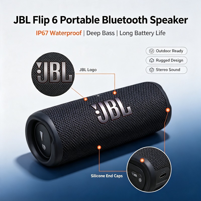 JBL Flip 6 IP67 Waterproof Wir - đánh giá và giá Jbl Speaker Flip 6