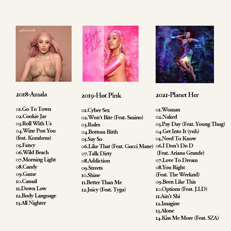 Doja Cat 6CD Music Album Colle - đánh giá và giá Audio Music New