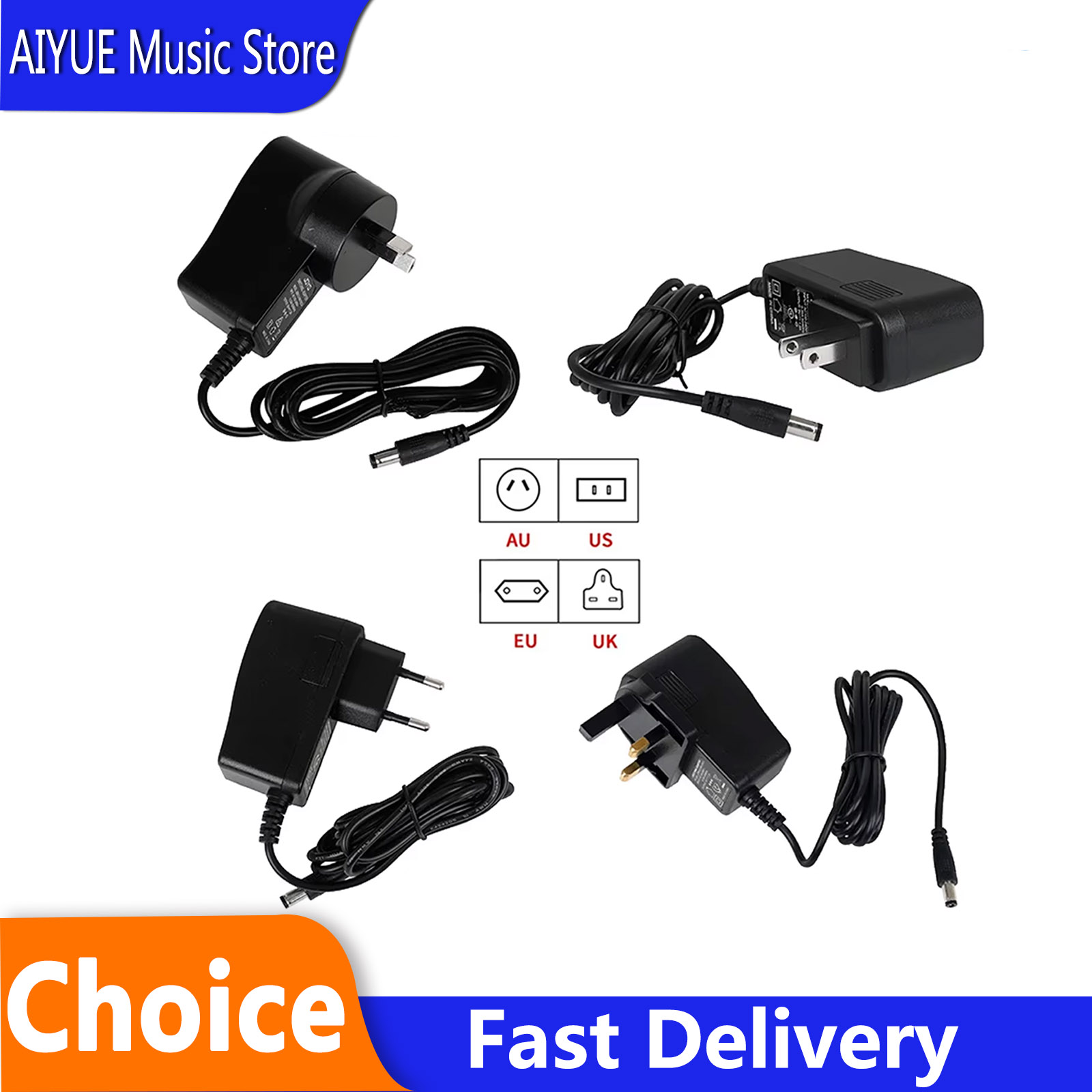 DC 9V 1.2A Guitar Pedal Power  - đánh giá và giá Audio Music Effect