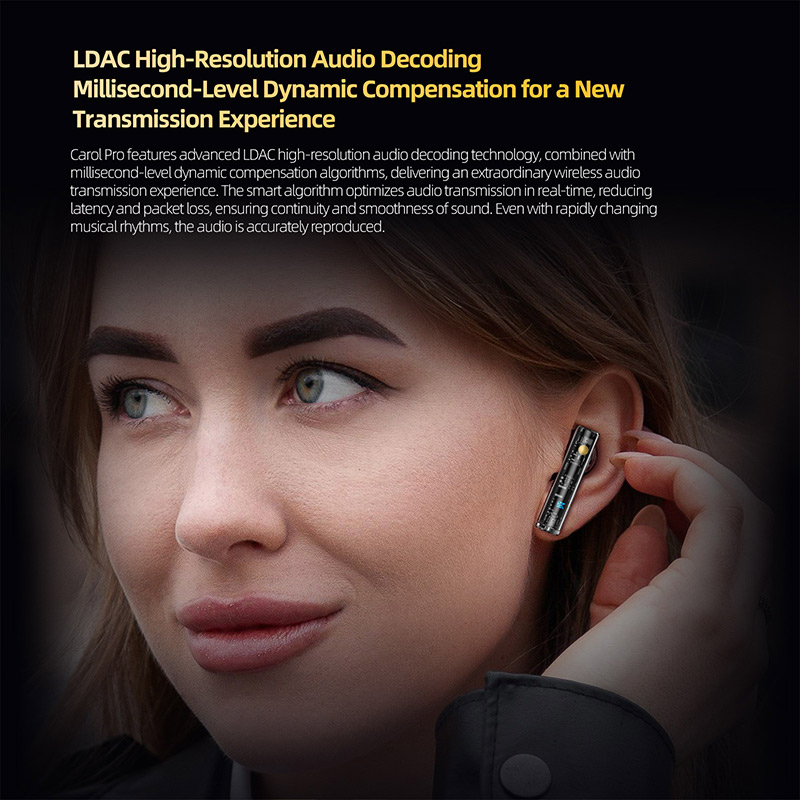 KZ Carol Pro TWS Bluetooth 5.4 - đánh giá và giá Contact Pickup Mic