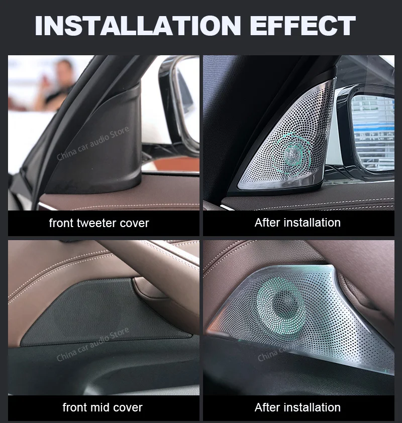 LED Car Speaker Tweeter Cover  - đánh giá và giá Audio Music Play