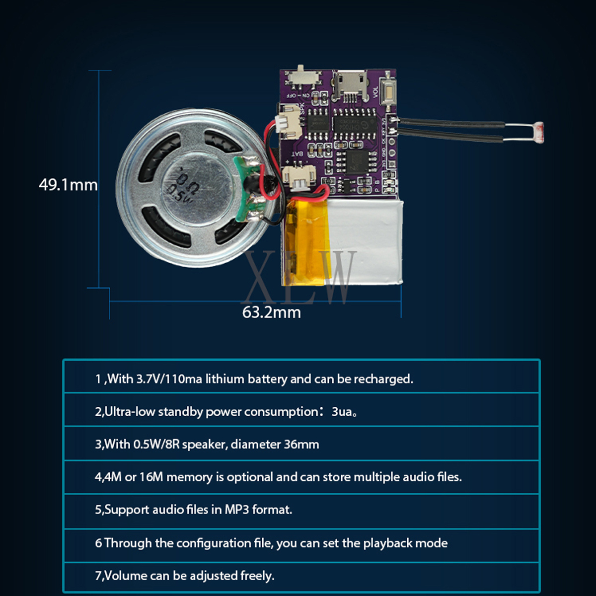 MP3 Music Sound Module, 4MB/16 - đánh giá và giá Audio Music Play