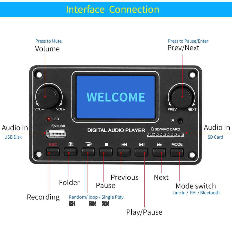 UNISIAN LCD MP3 Người Chơi Mod - đánh giá và giá Audio Music Play