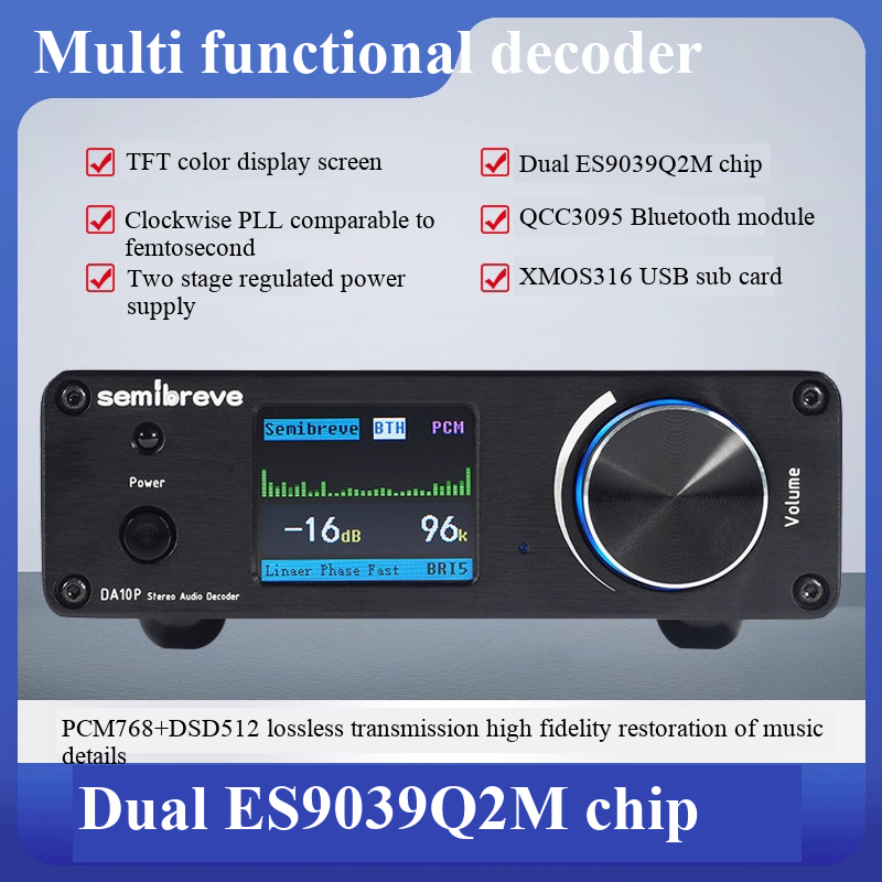 Semibreve DA10P Dual ES9039Q2M - đánh giá và giá Cable Xlr Balanced